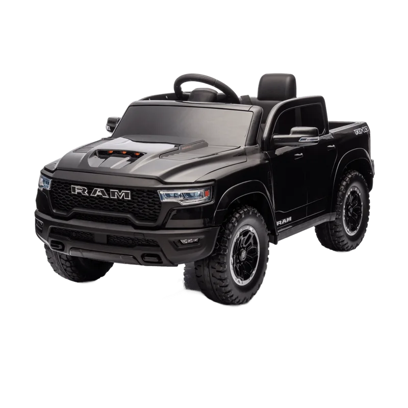 Dodge RAM 1500 – elektrische kinderauto 12V pick-up zwart
