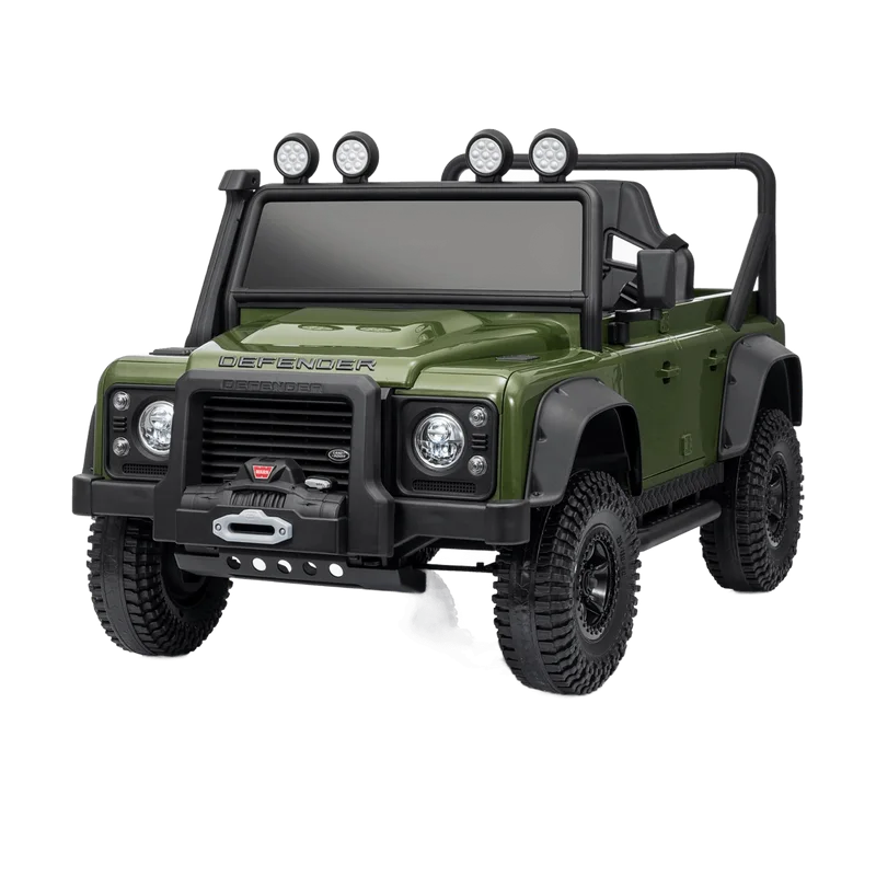 Land Rover Defender 110 SVX Oldtimer – kinderauto 12V met vier motoren
