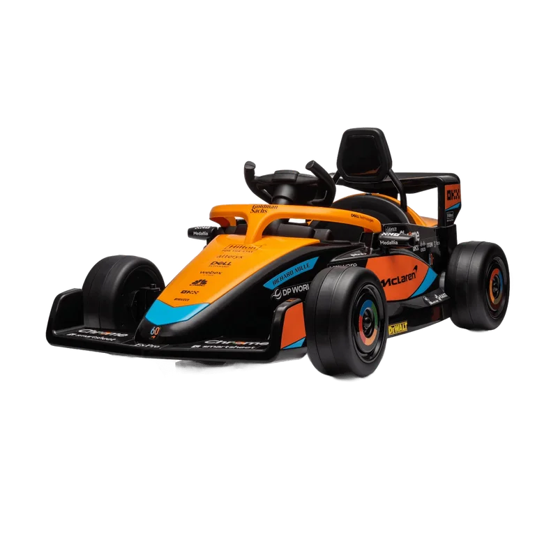 Vrooomy McLaren Formule 1 – kinderauto 12V met sponsoren