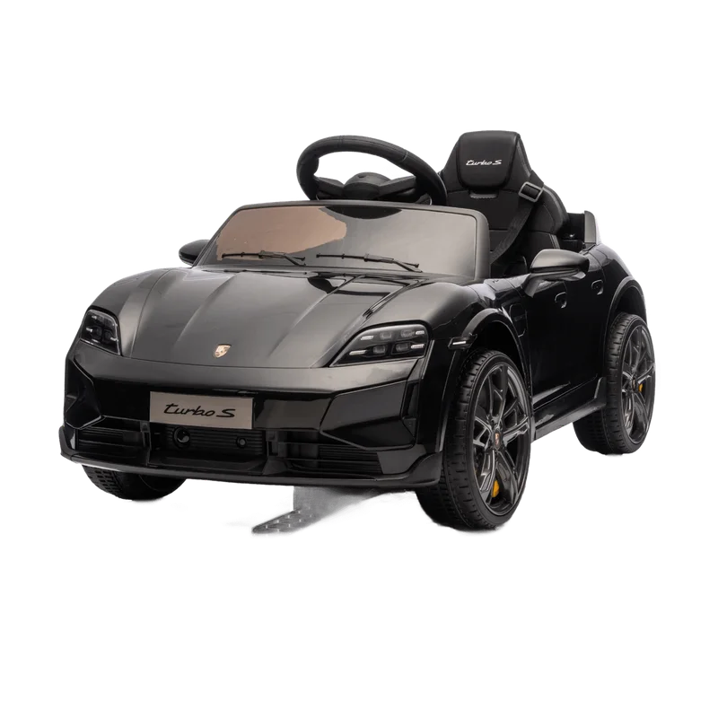 Vrooomy Porsche Taycan Turbo S – kinderauto 12V met lithiumaccu